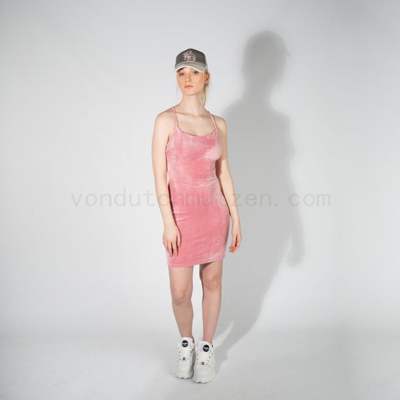 (image for) Shop Von Dutch Originals -Kadence Samt-Minikleid, light pink F08161034-01671 Günstig Kaufen